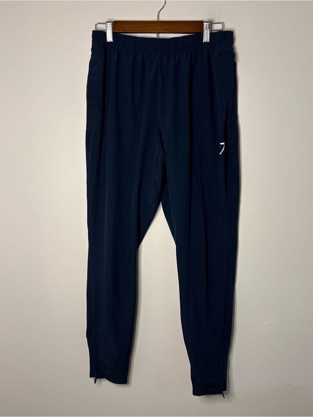 Men's Navy Athletic Track Pants Gymshark Medium Wind pants